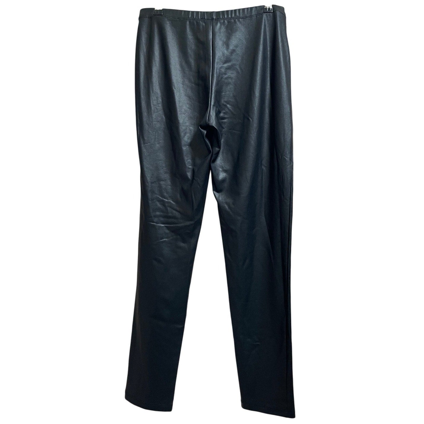 Clara Sun Woo Size Medium Black Faux Leather Stretch Pants