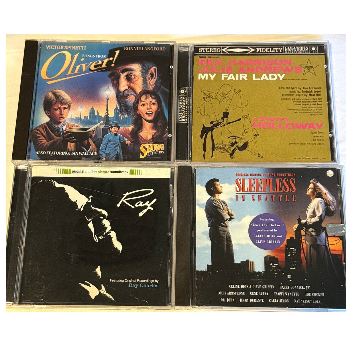 Movie & Broadway Soundtrack CD Bundle -15 CD's - Chicago, Annie, The Bodyguard
