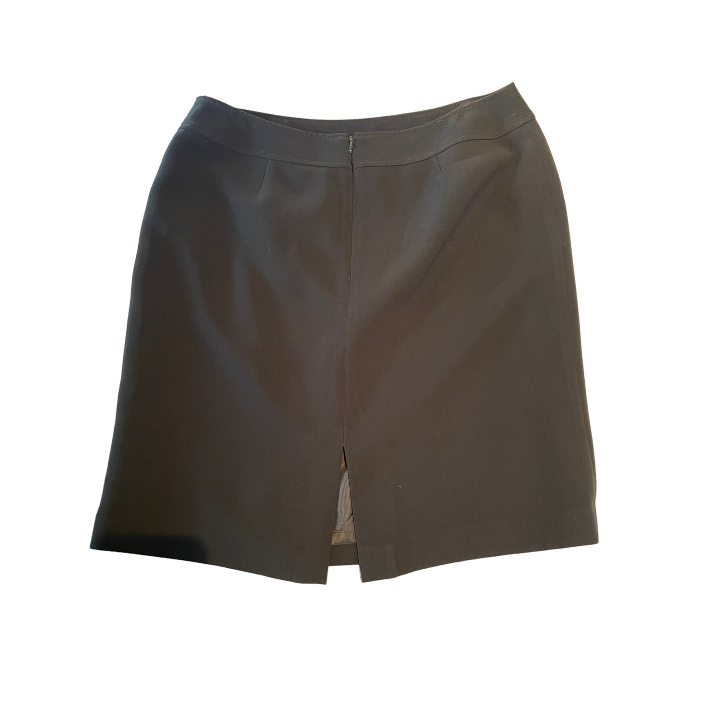 Size 10 Petite - Simple Black Lined Pencil Skirt - Tags Removed - No Embellishments