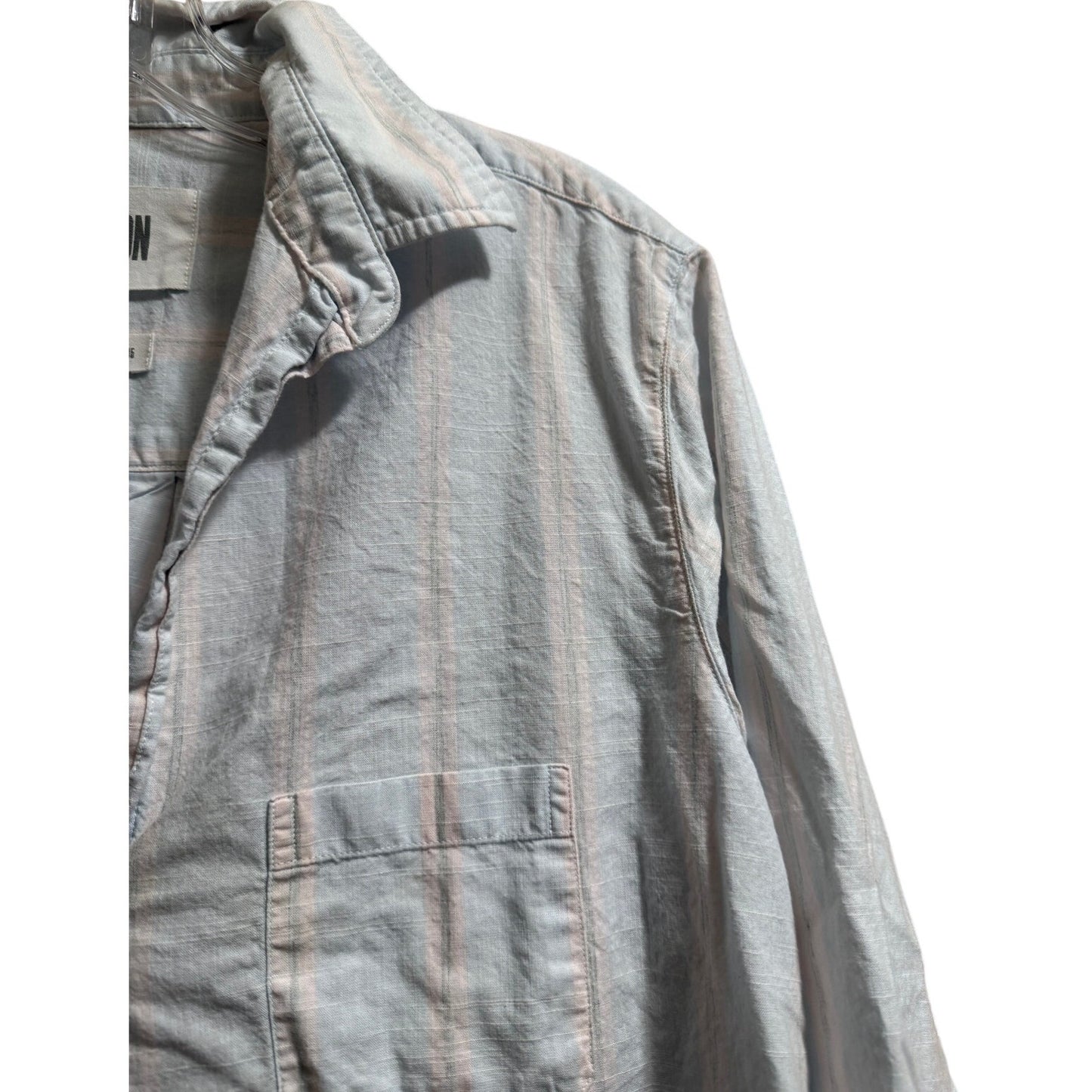 Frank & Eileen Grayson Pale Blue & Pink Stripe Size 4 Button Up Shirt