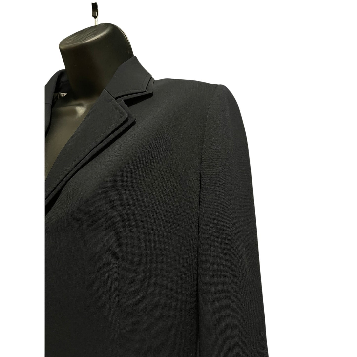 Tahari Dark Navy / Black 3 Button Blazer Jacket - Size 10 Petite