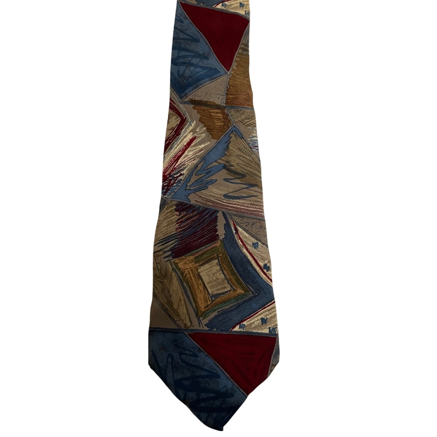 Vintage Pierre Cardin 90's Geometric Abstract Necktie Men's Tie