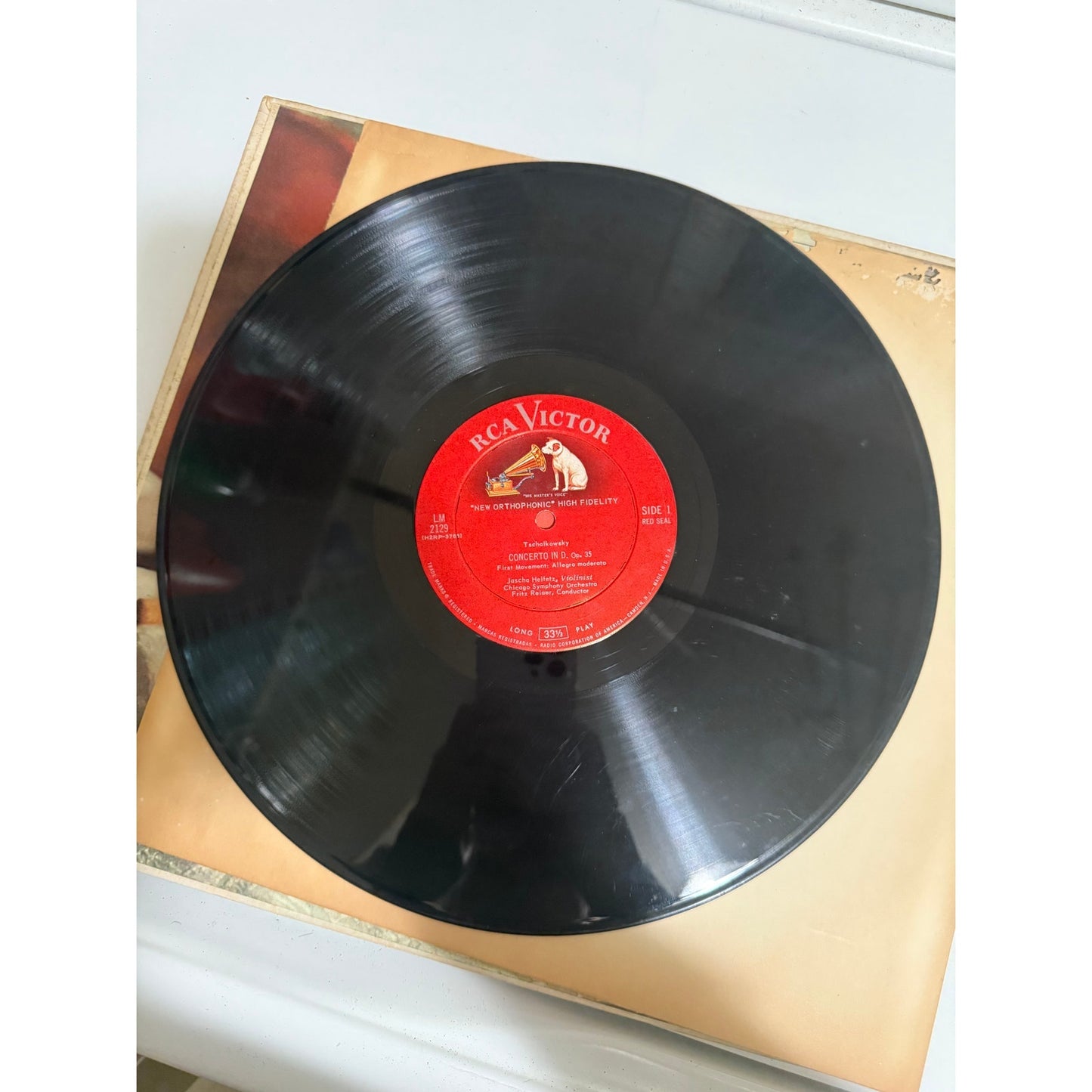 Heifetz Tschaikovsky Violen Concerto 1968 RCA LM-2129 LP 12" Vinyl VG+