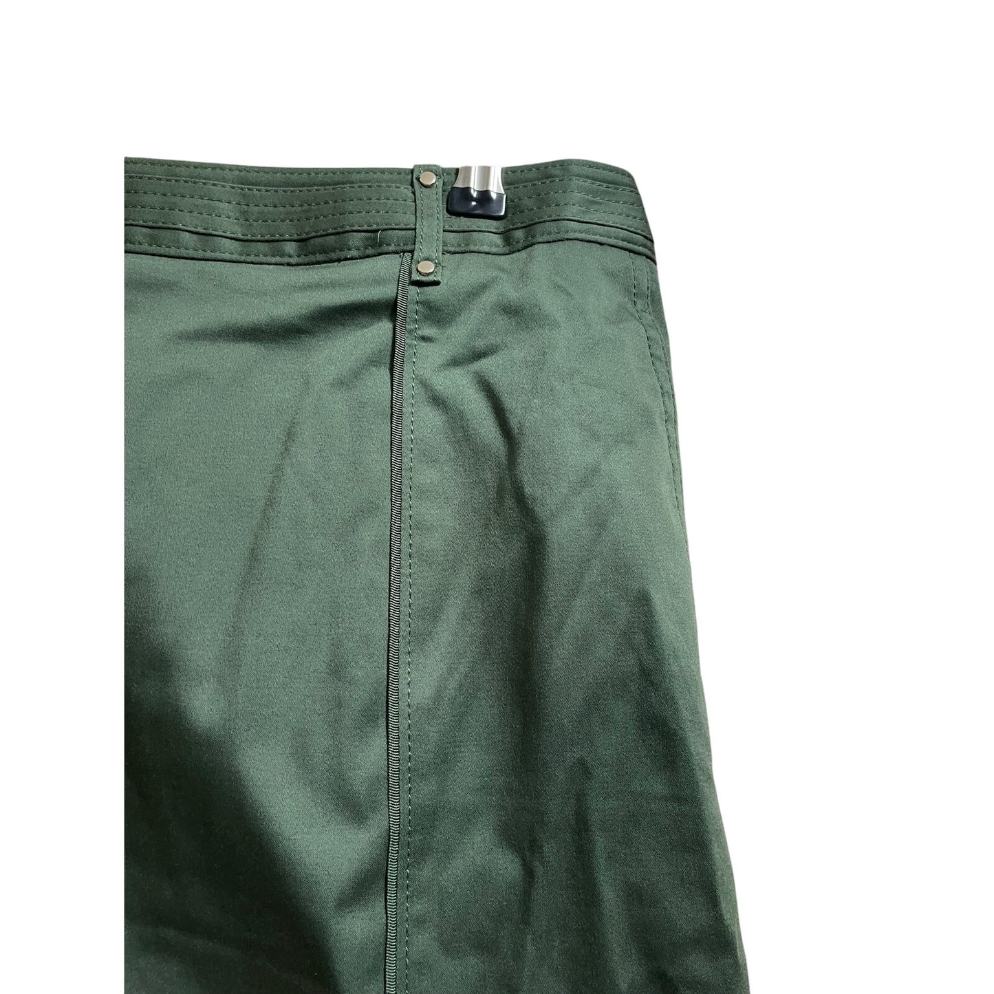 NWT White House Black Market Olive Green Pencil Skirt - Sateen - Size 8