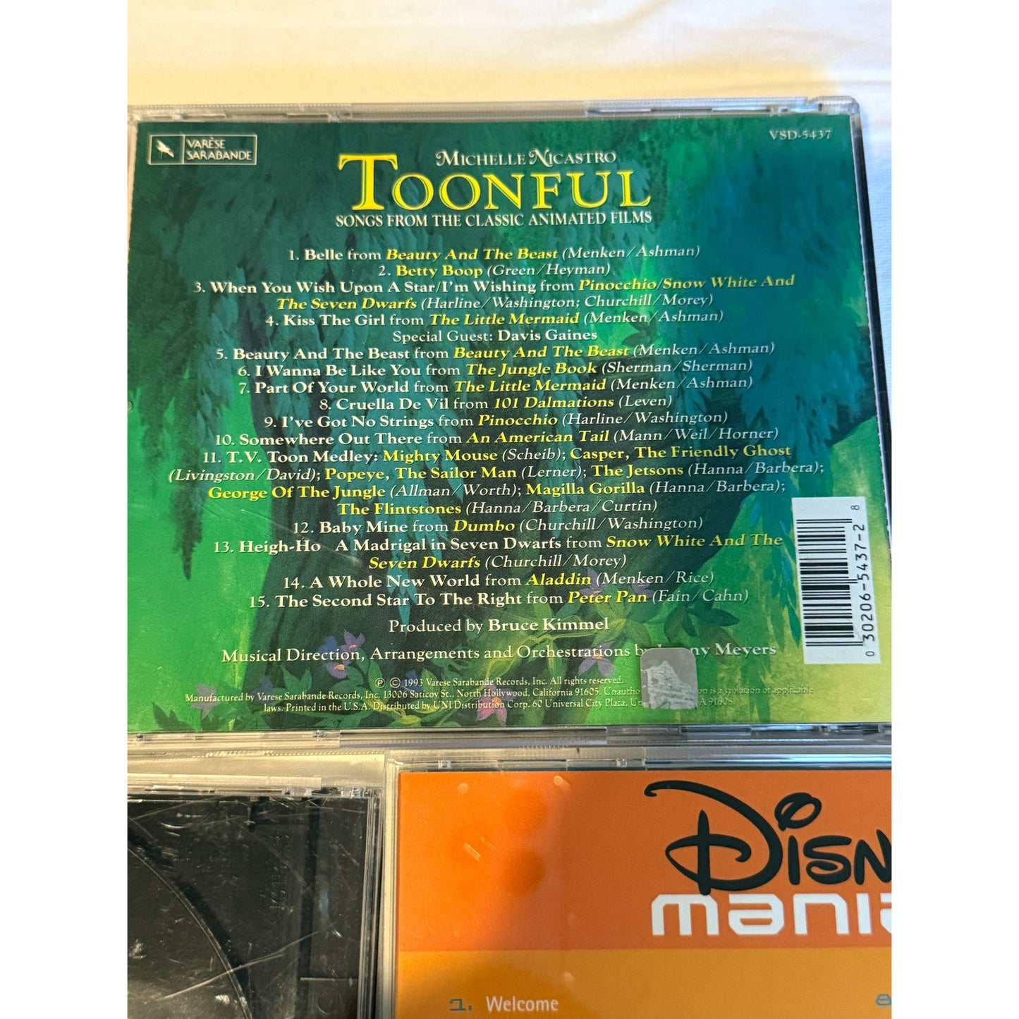 Disney CD Bundle - Classic Disney Volume 3, Disney Mania 2, Toonful CD's