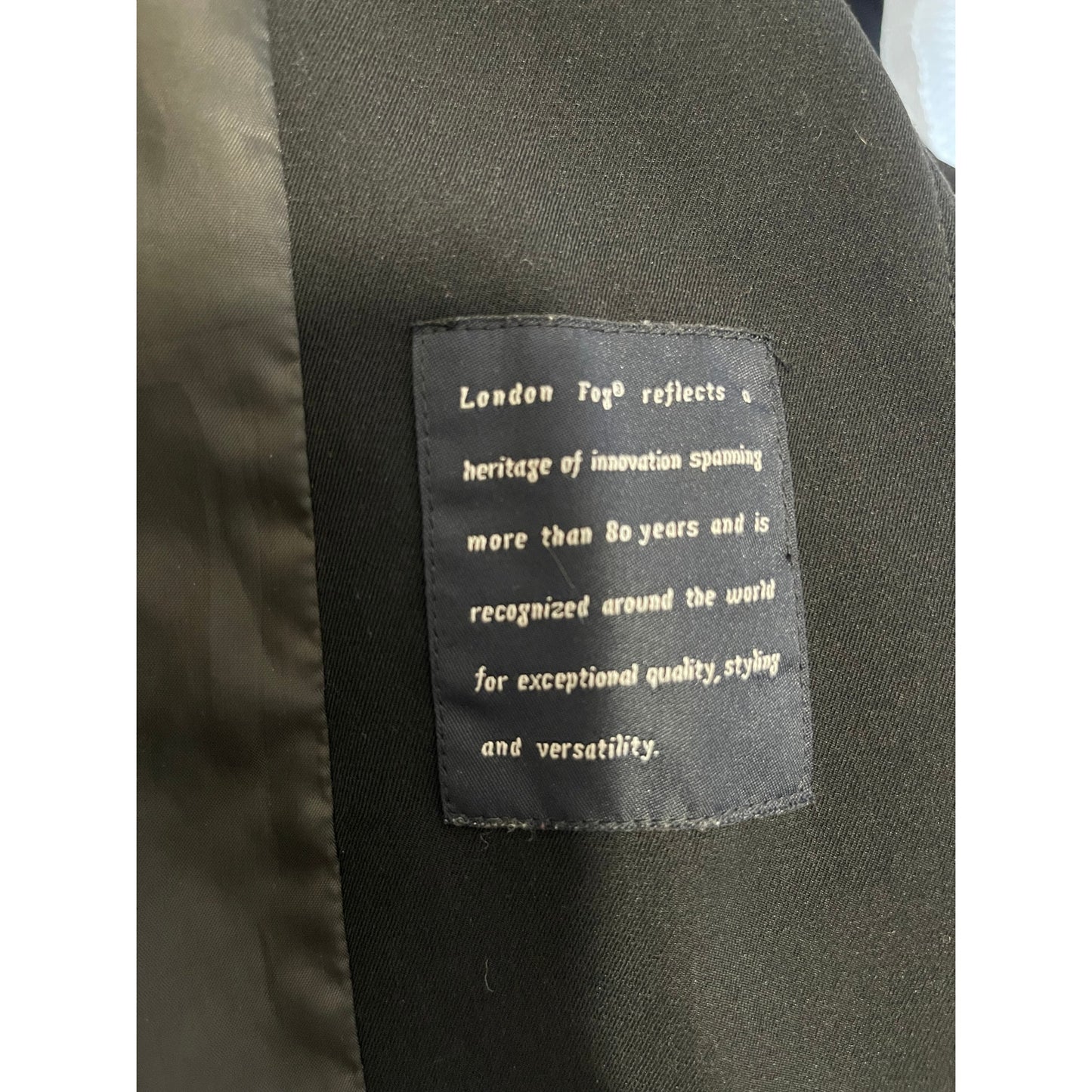 London Fog Black Lined Overcoat - Size Medium Women's
