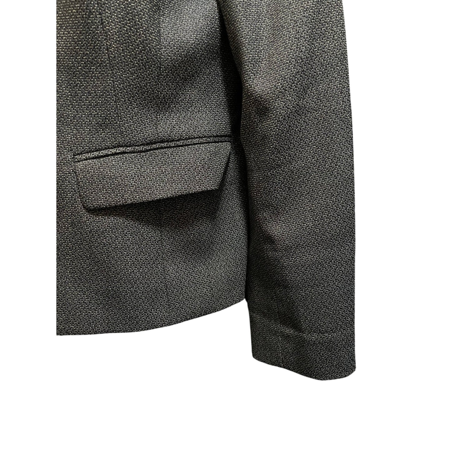 Lafayette 148 New York Size 12 Petite Navy Blue / Gray Blazer