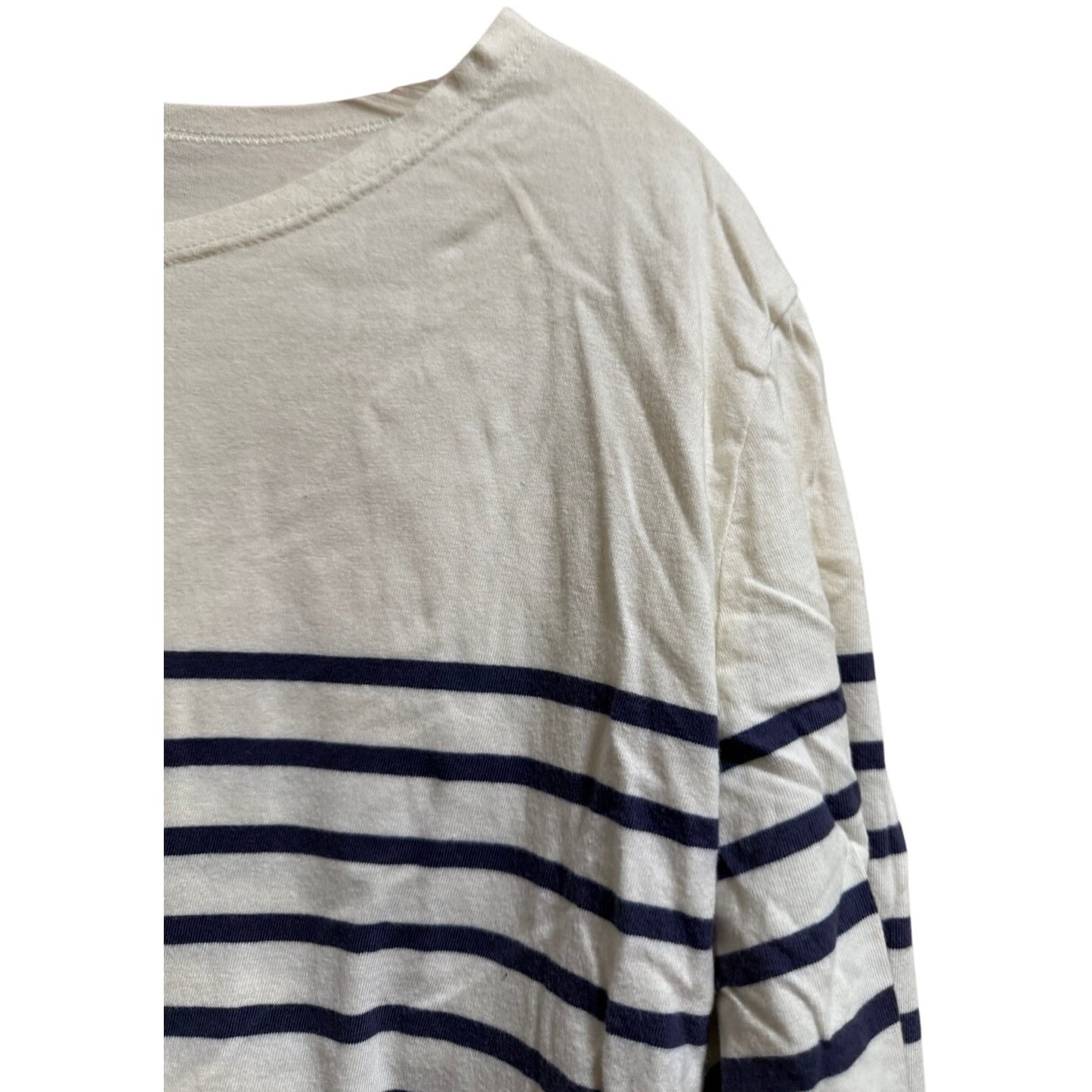 The Striped Sheep Black / Dark Navy & White Striped Long Sleeve - Large