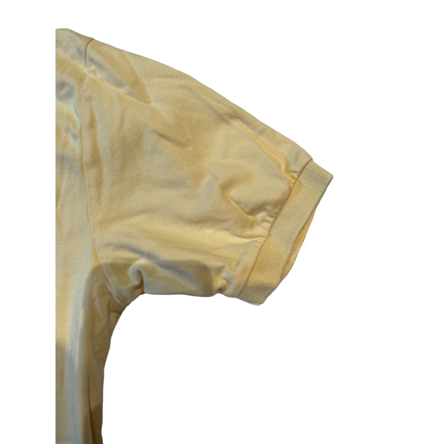 Vintage Trimingham's Bermuda 100% Cotton Medium Yellow Polo Shirt