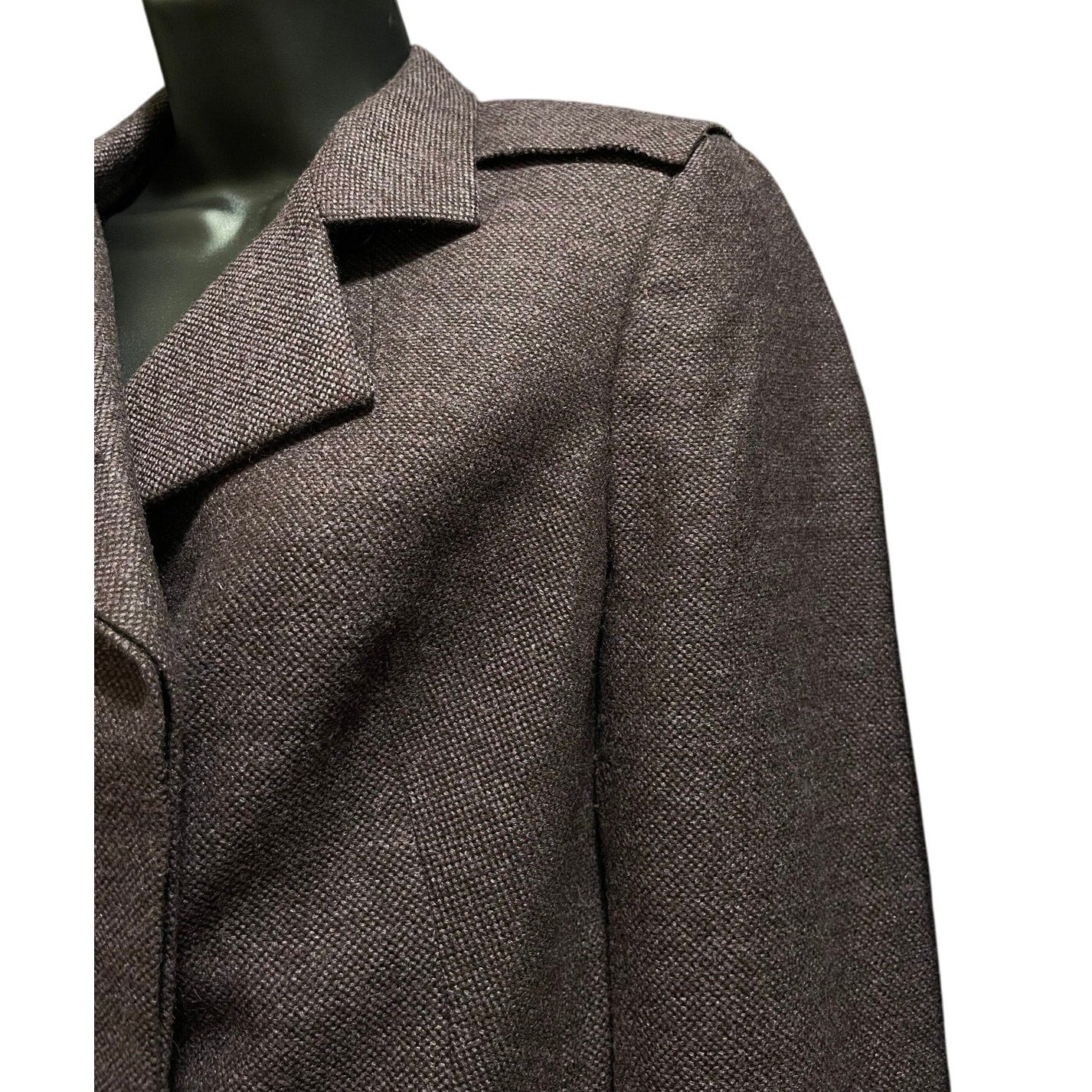 AKRIS Purple Wool, Cashmere & Silk Blend Blazer - Size 8