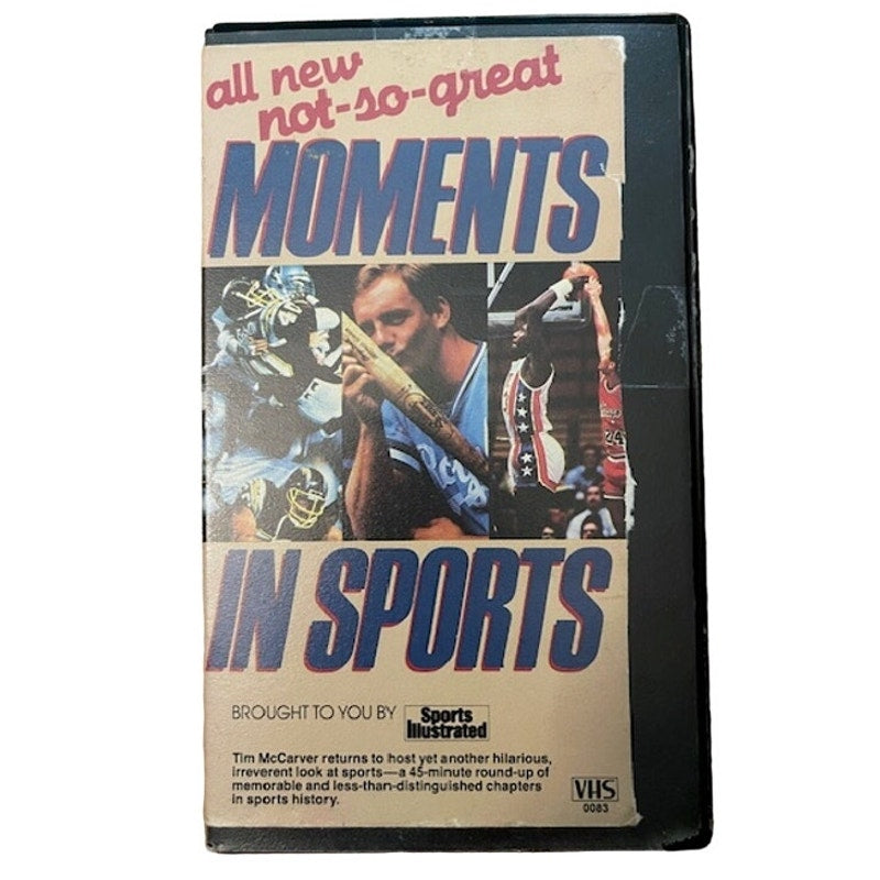All New Not-So-Great Moments in Sports Blooper VHS 1989 Sports Illustrated