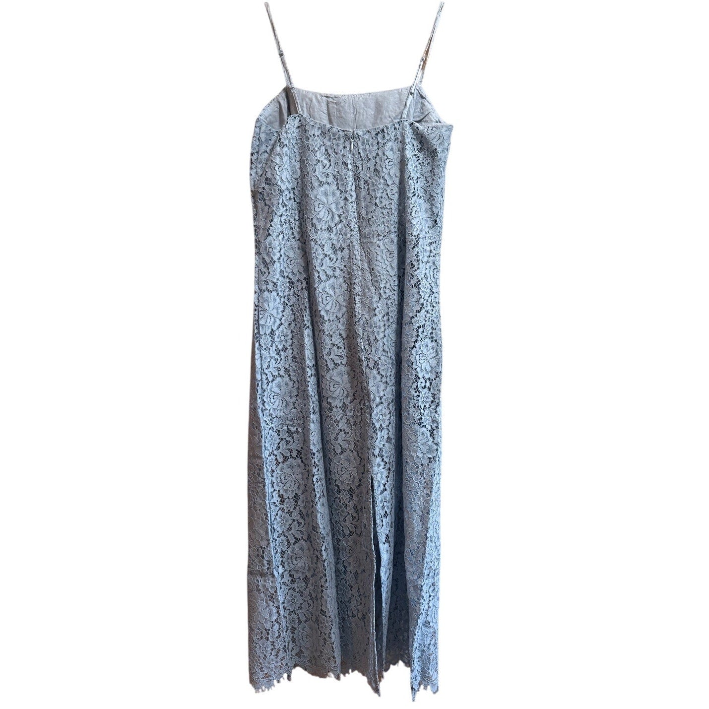 GAP Blue / Gray Lace Sleeveless Maxi / Midi Dress - Small Petite - NWT $98 MSRP
