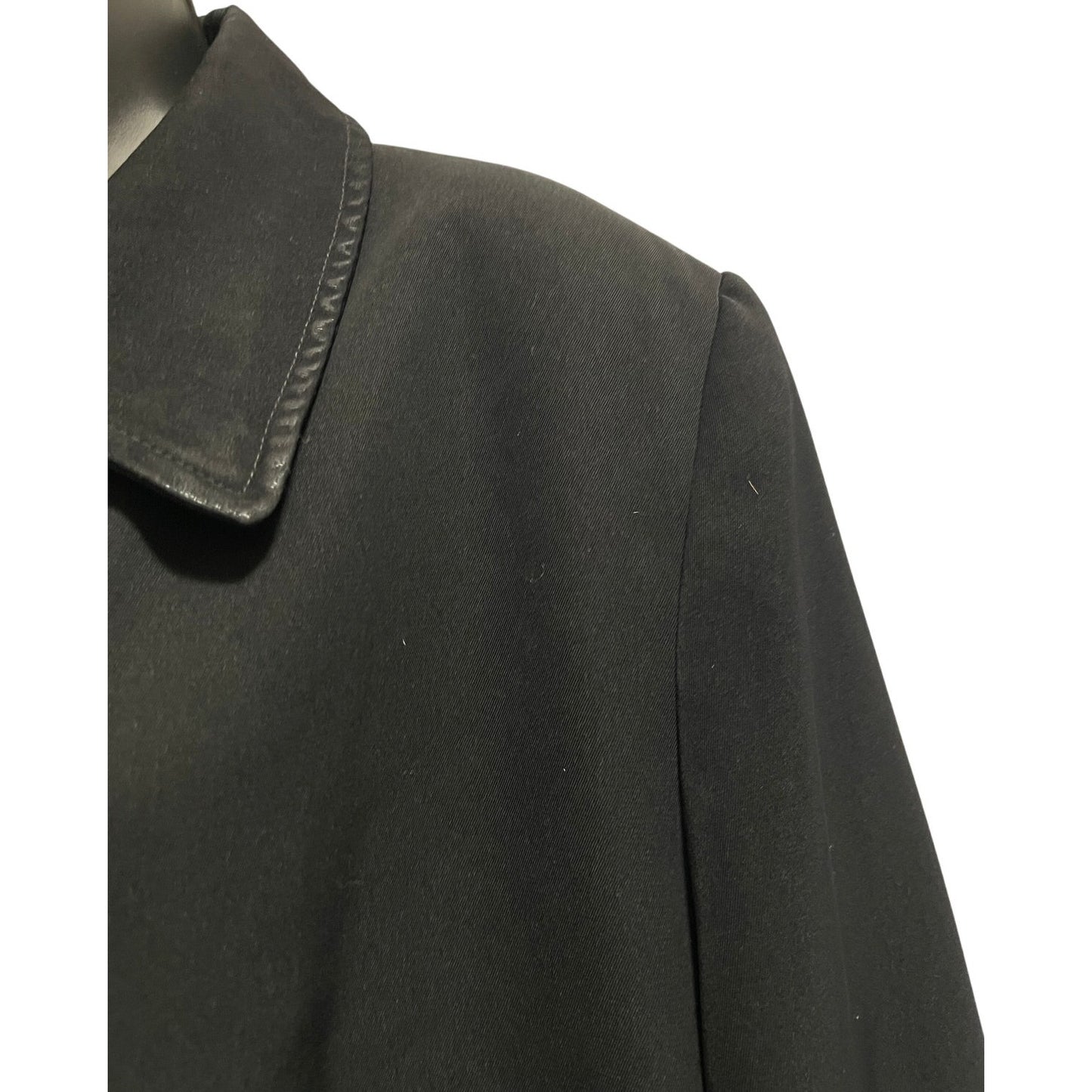 London Fog Black Lined Overcoat - Size Medium Women's