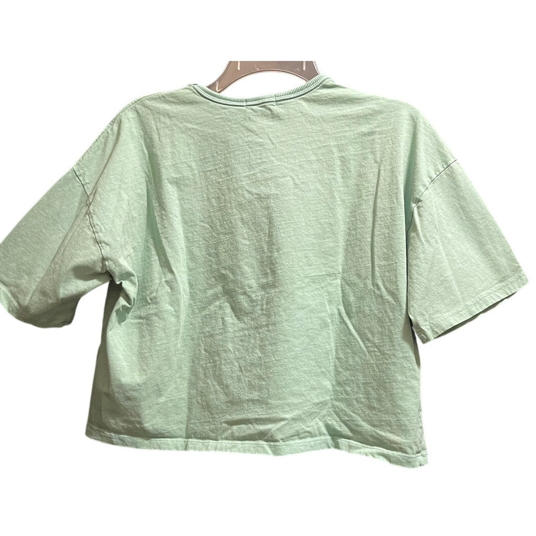 Ardene Size Small Seafoam Green Women's Cropped T-Shirt