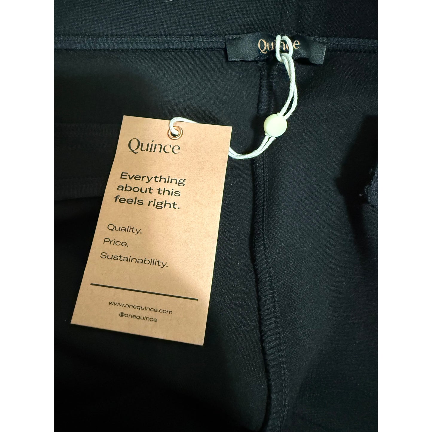 Quince Womens Ultra-Stretch Ponte Bootcut Pant Black Pull On L Tall - NWT