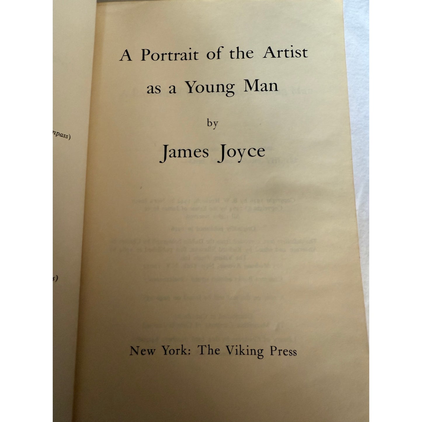 A Portrait of The Artist as a Young Man - James Joyce - 1964- Paperback