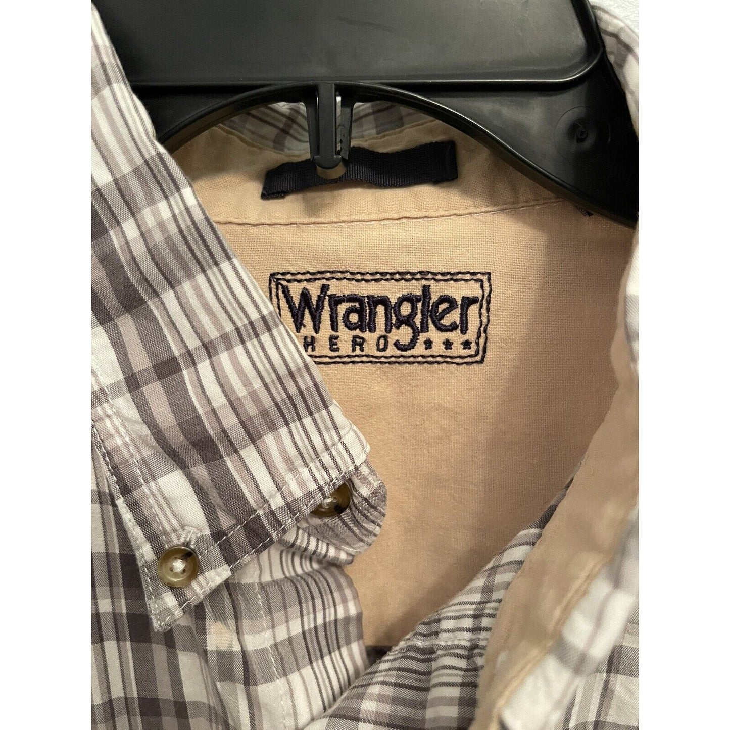 Wrangler Hero Plaid Button Up Shirt
