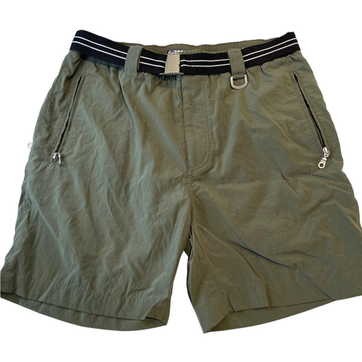 Killy Sport - Size Large - Green Shorts w/Belt - Zipper Pockets