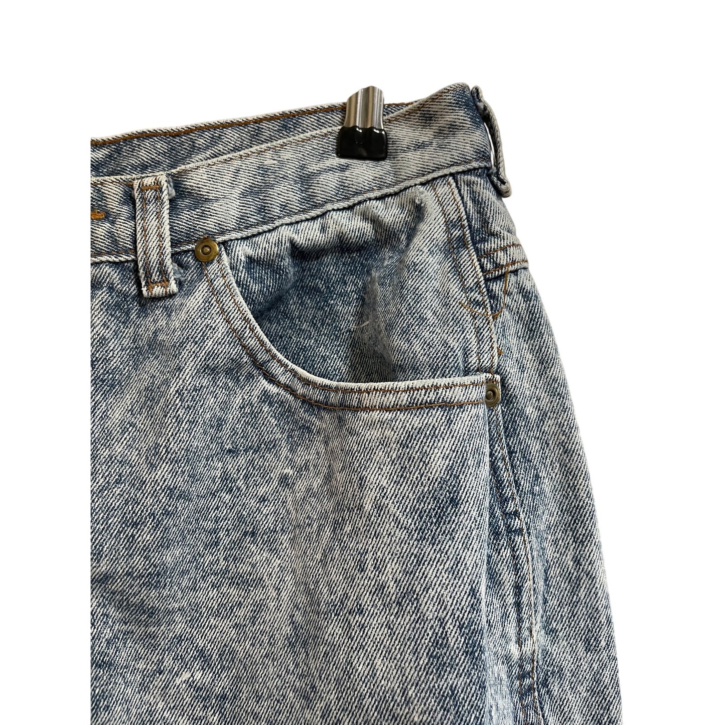 Vintage 80's Chic Acid Wash Denim Jeans Straight Leg High Rise - Size 14