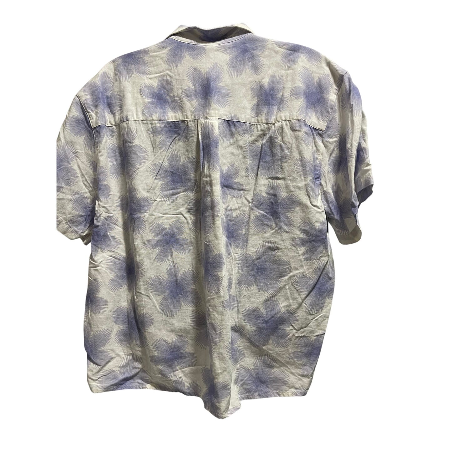 Levi's White & Purple Floral Shirt - Cropped Button Up - Size Large