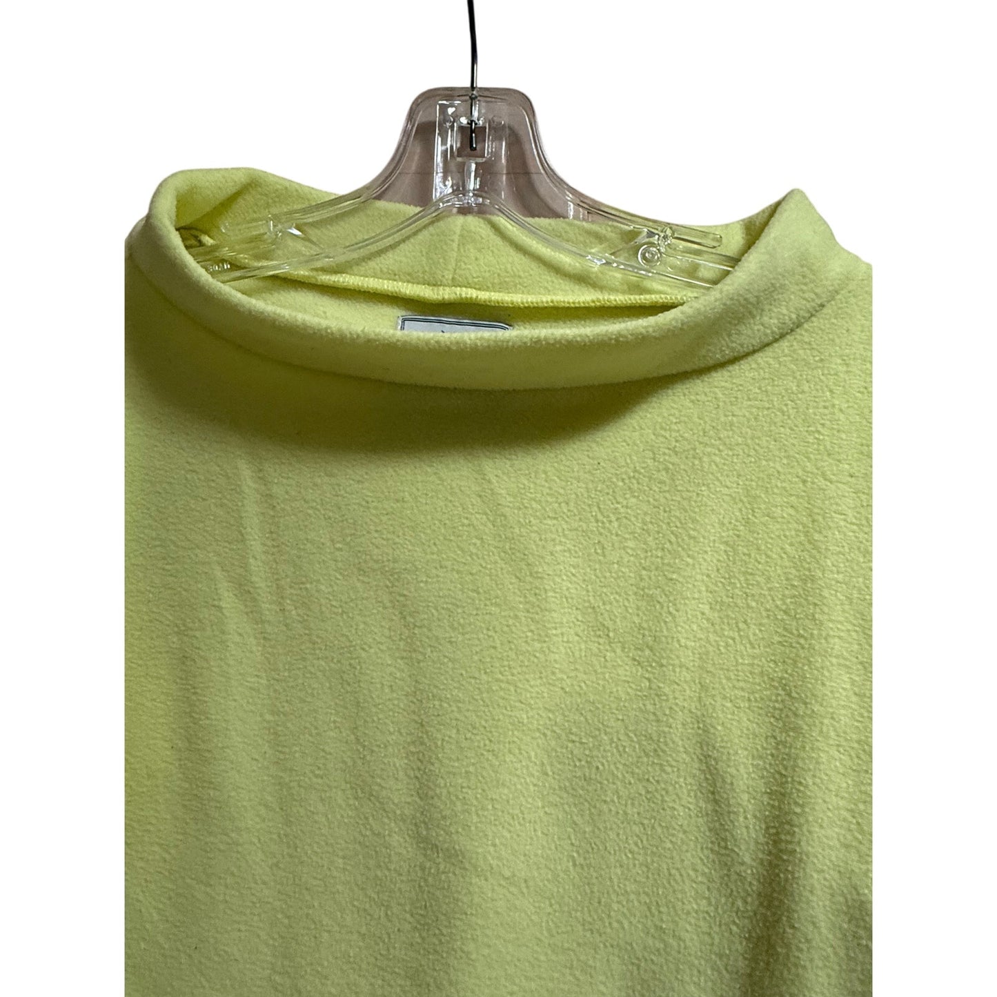 Dudley Stephens Neon Yellow Fleece Pullover Sweatshirt - Medium