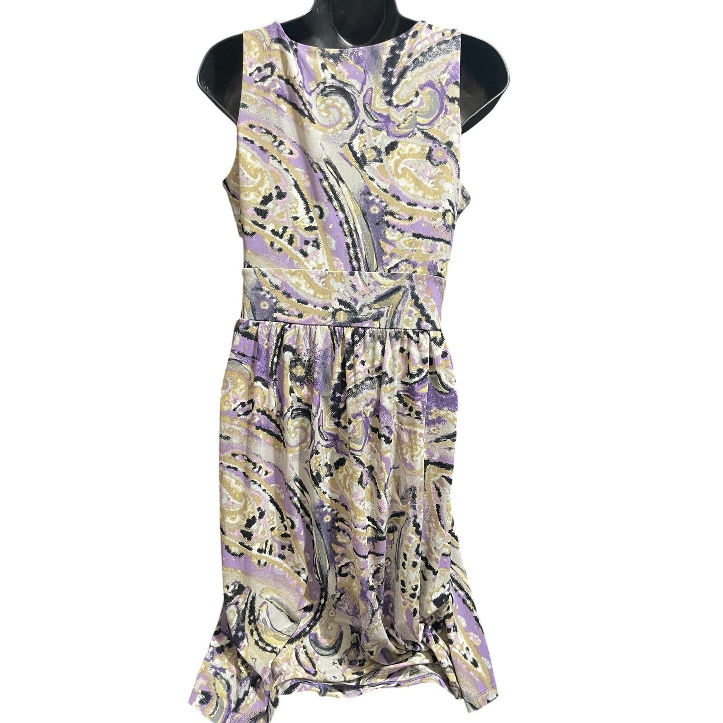 Michael by Michael Kors Purple Abstract Print Sleeveless Dress - Size XS