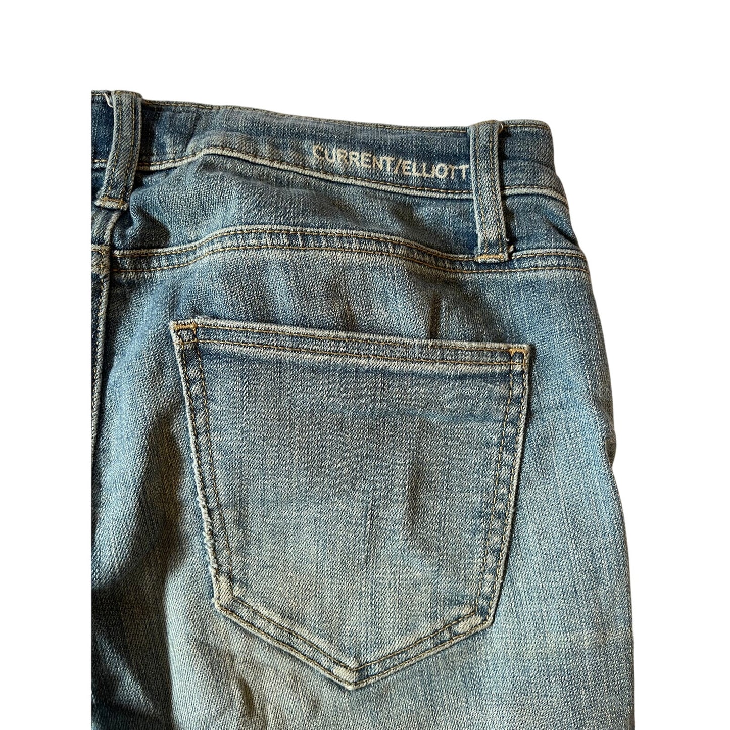 Current / Elliott Women's Size 29 Medium Wash Distressed Blue Jeans