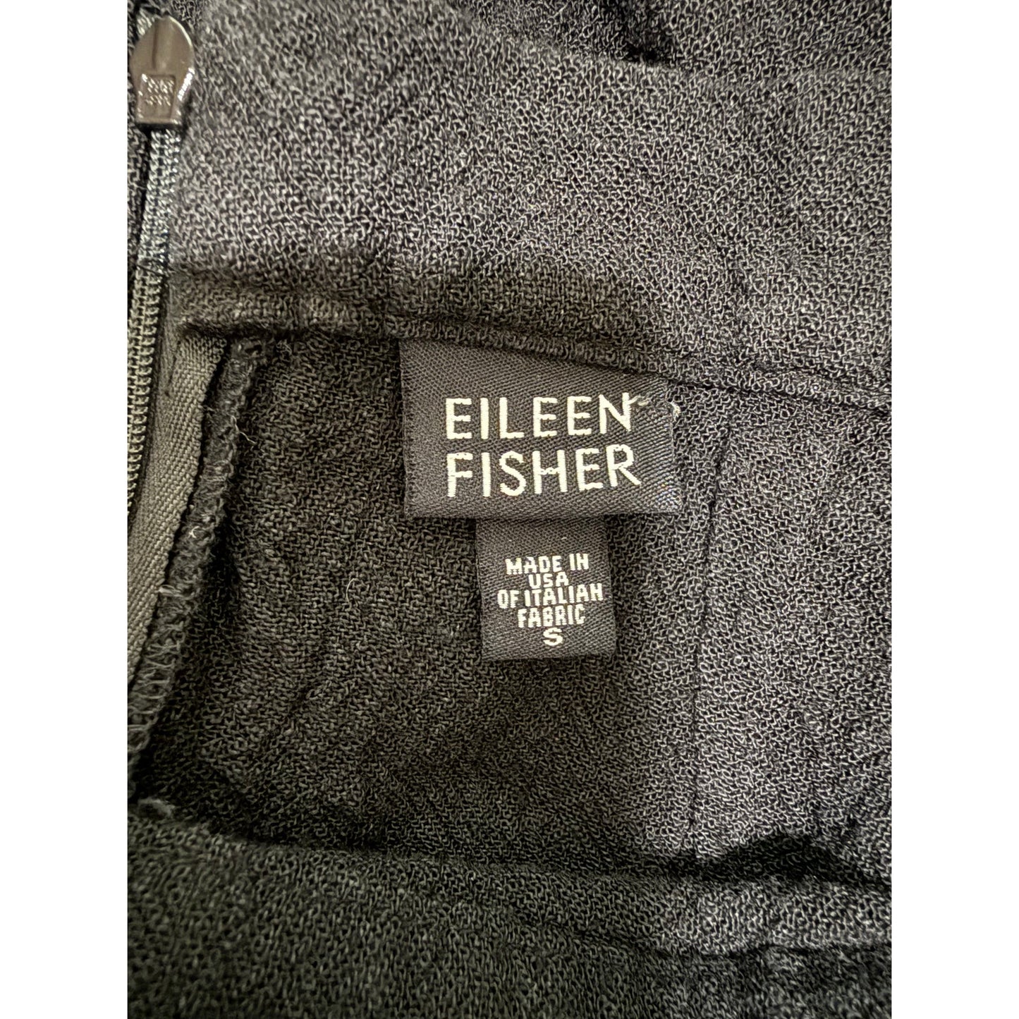 Eileen Fisher Black Zip Closure Maxi Skirt - Size Small