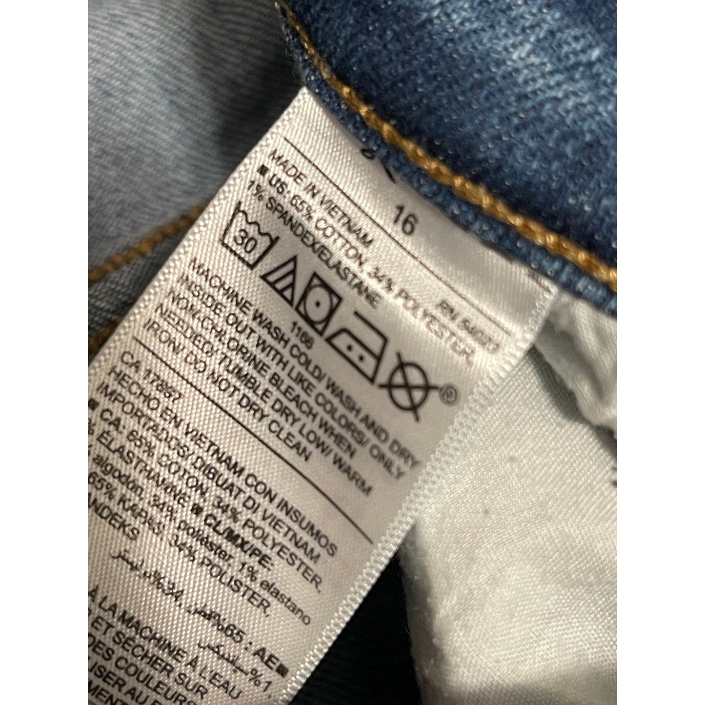 Old Navy The Power Jean The Perfect Straight Size 16 Ankle Fray Denim Jeans