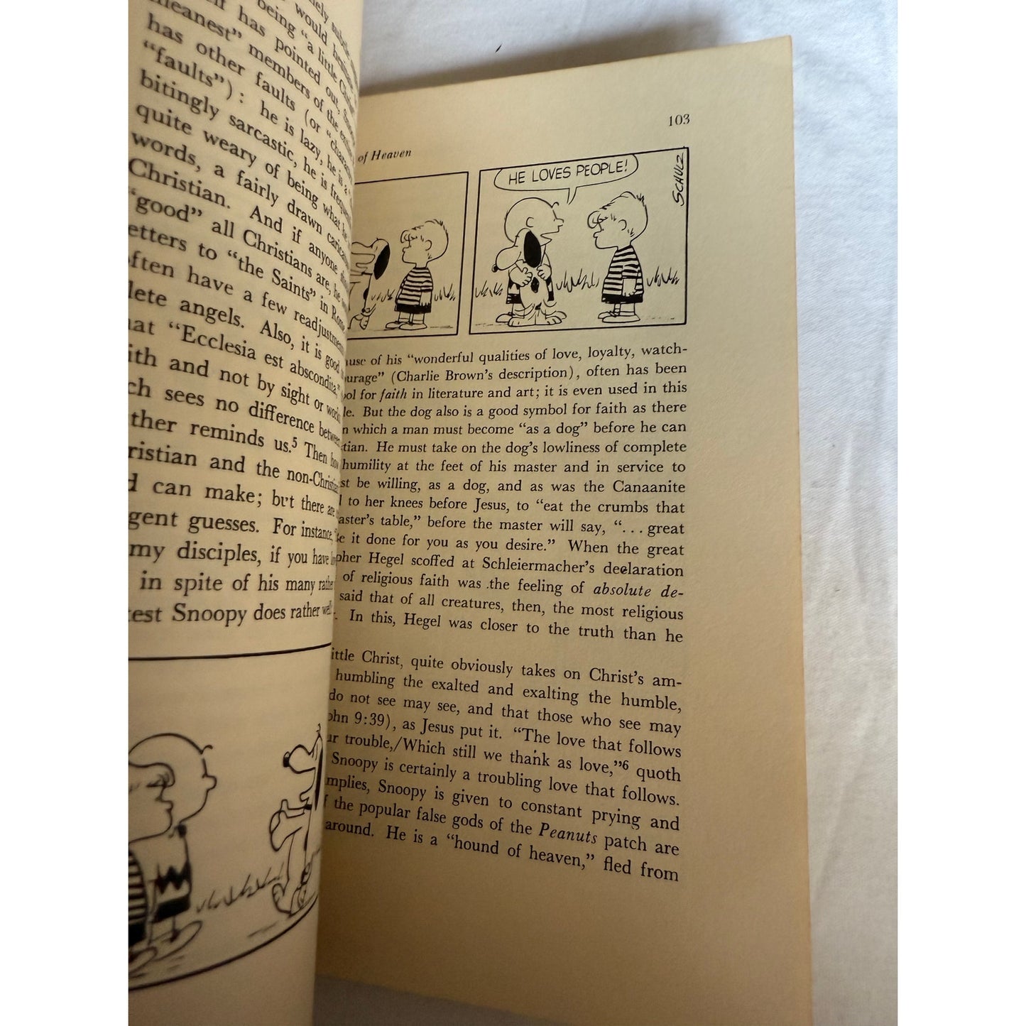 The Gospel According to Peanuts 1965 (8th Printing) Charles Schulz Paperback