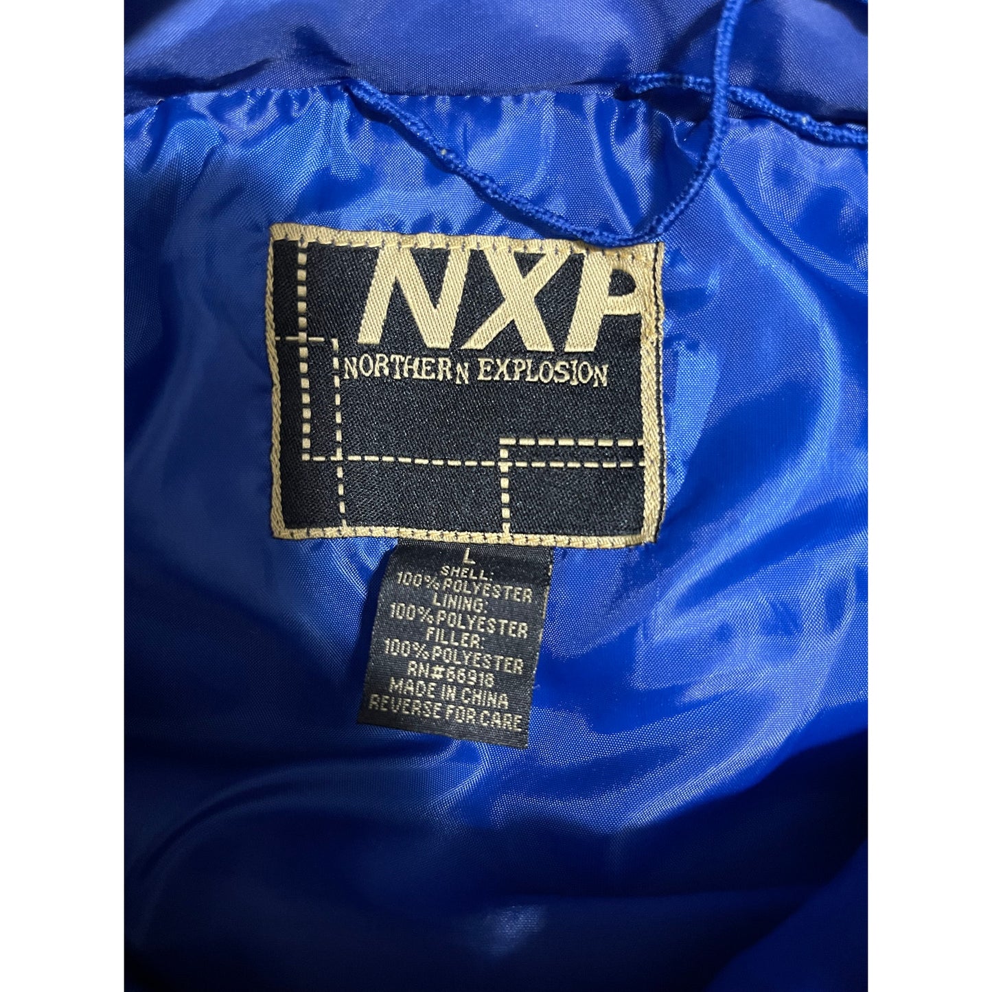 Vintage NXP Northern Explosion Men's Large Purple Puffer Vest