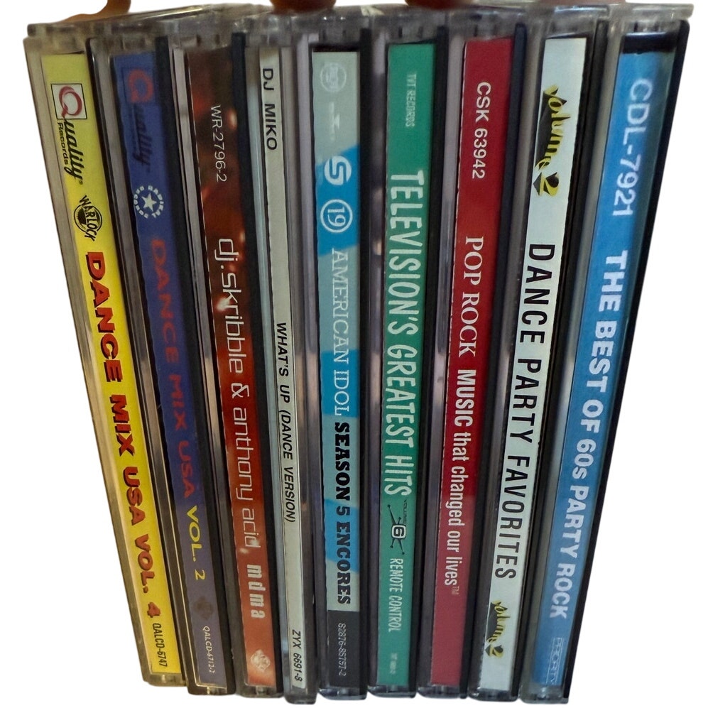 90's 00's Various Mix CD Album Bundle - 9 CD's - Dance, TV Hits, American Idol