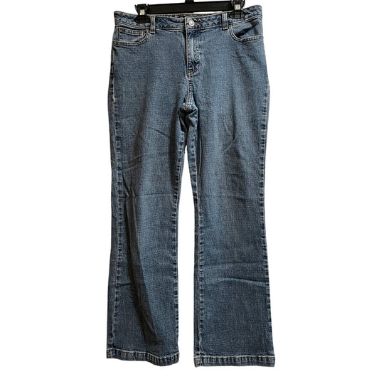 Style & Co Petite 12 Cotton Blend Blue Straight Leg Jeans