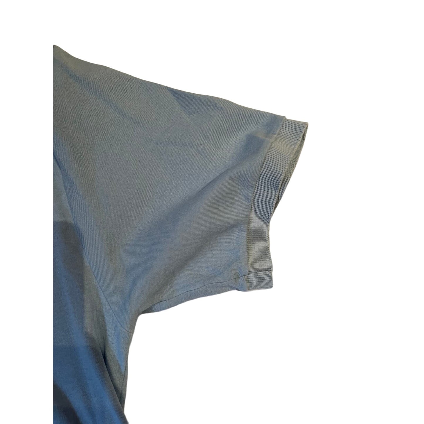 Vintage 90s Studio Chesterfield 100% Cotton Baby Blue Polo Shirt Mens Size Large