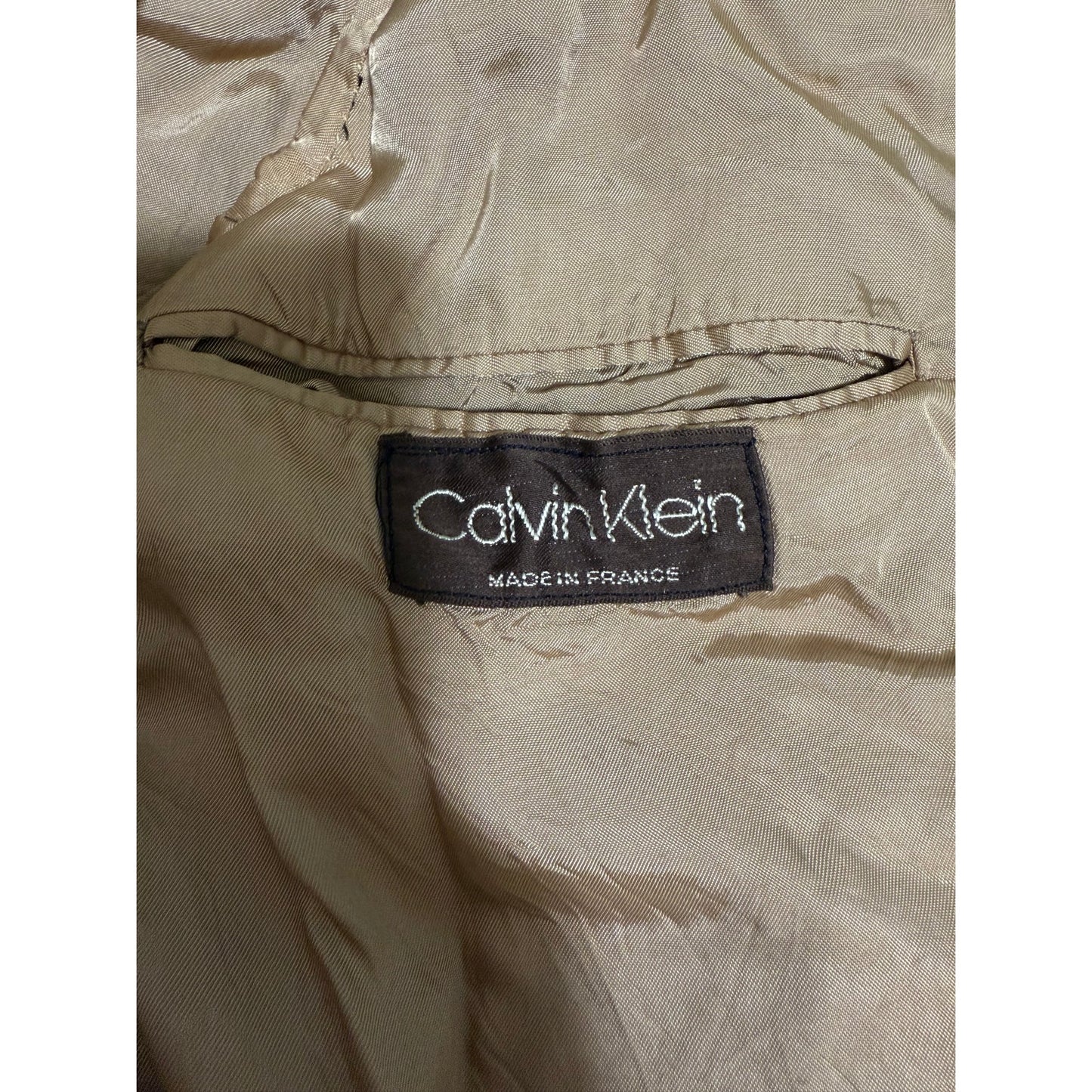 Vintage Calvin Klein Cream Tweed Blazer Classic Sport Coat