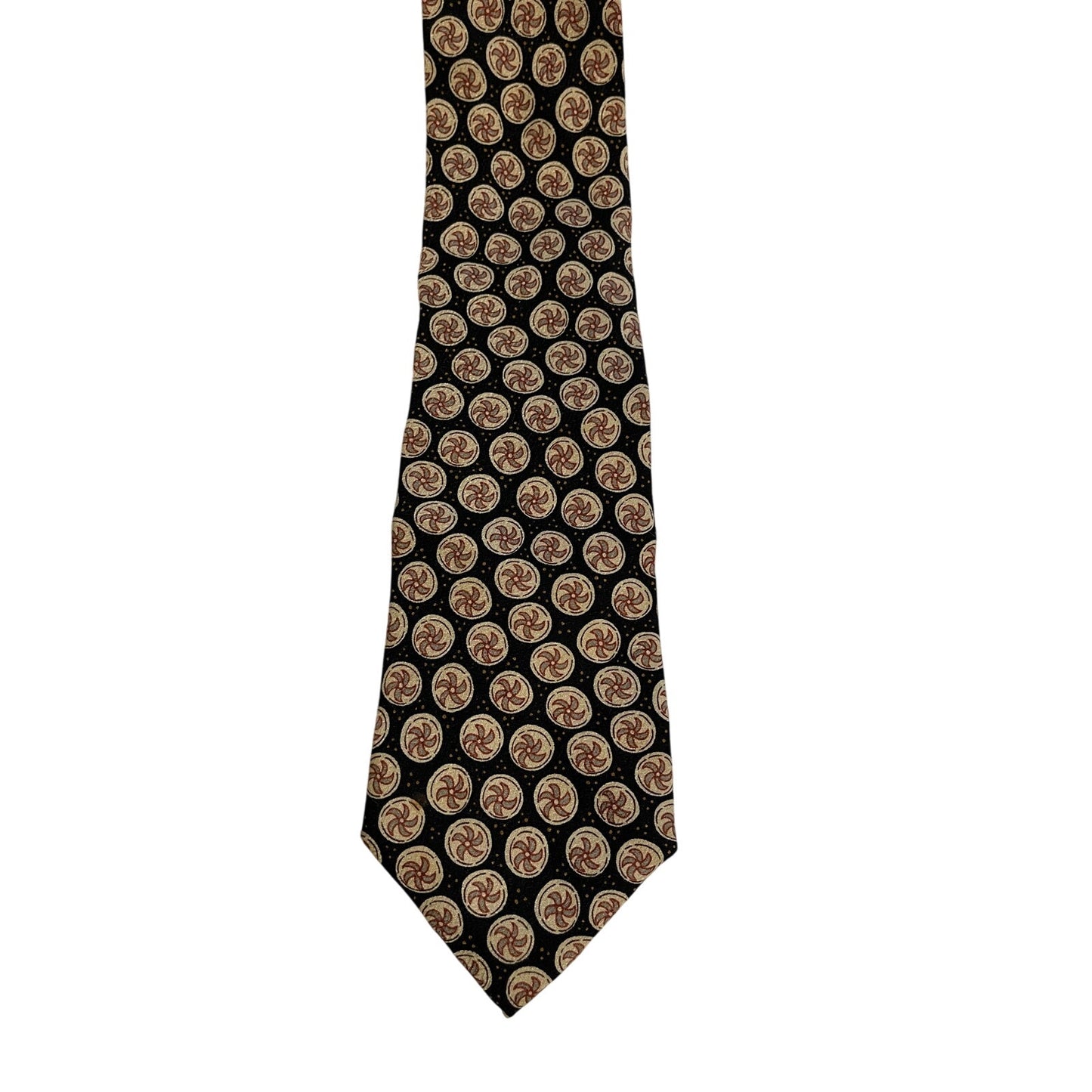 Vintage Gap 100% Silk Pinwheel Print Necktie Retro Tie
