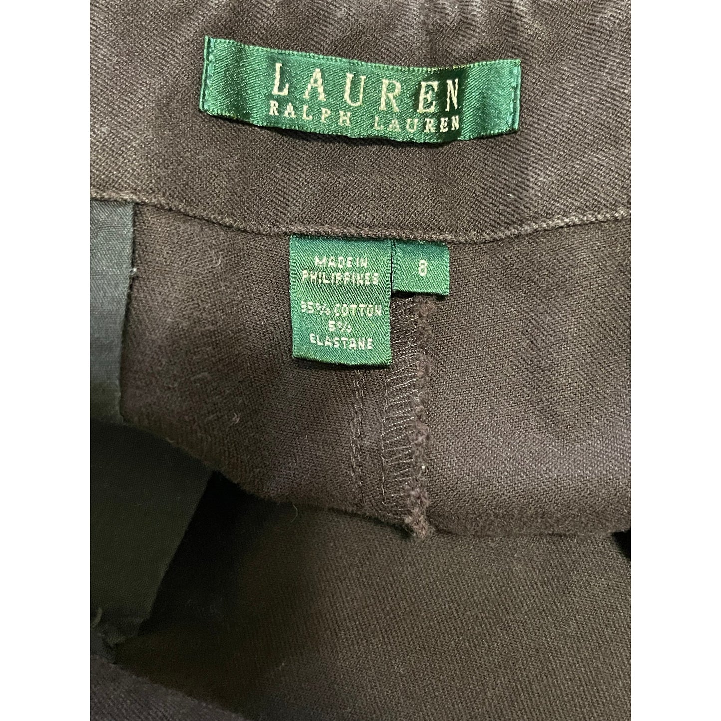 Vintage Ralph Lauren Brown Cotton Chinos / Dress Pants - Size 8