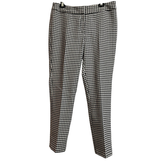 Nine West Suit Separates White Black Herringbone Size 10 Pants