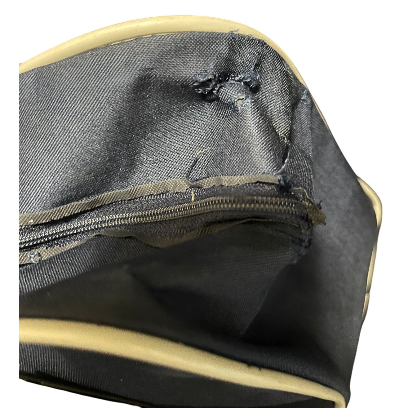 Vintage Paris Michel Swiss Navy Canvas Zip Airline Style Tote Bag