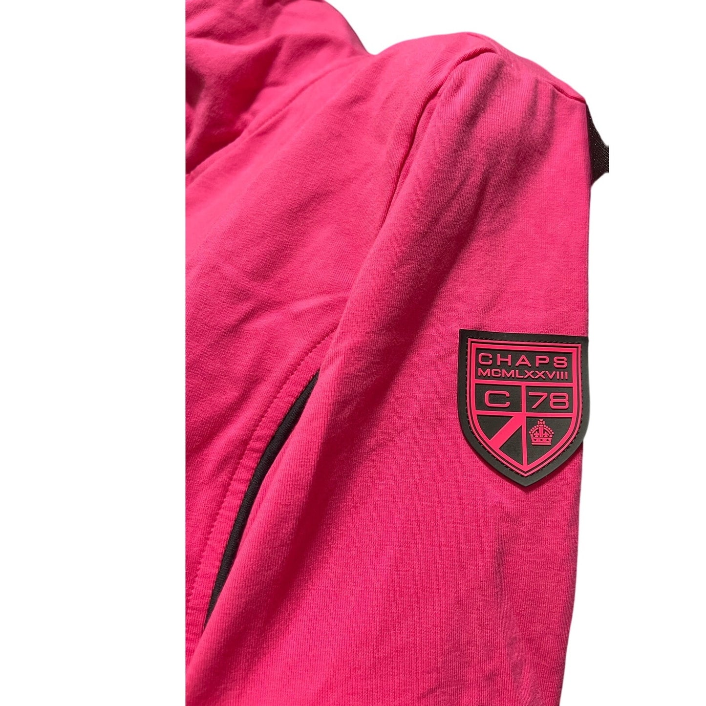 Chaps Hot Pink Full Zip Performance Jacket - Long Sleeve - Medium