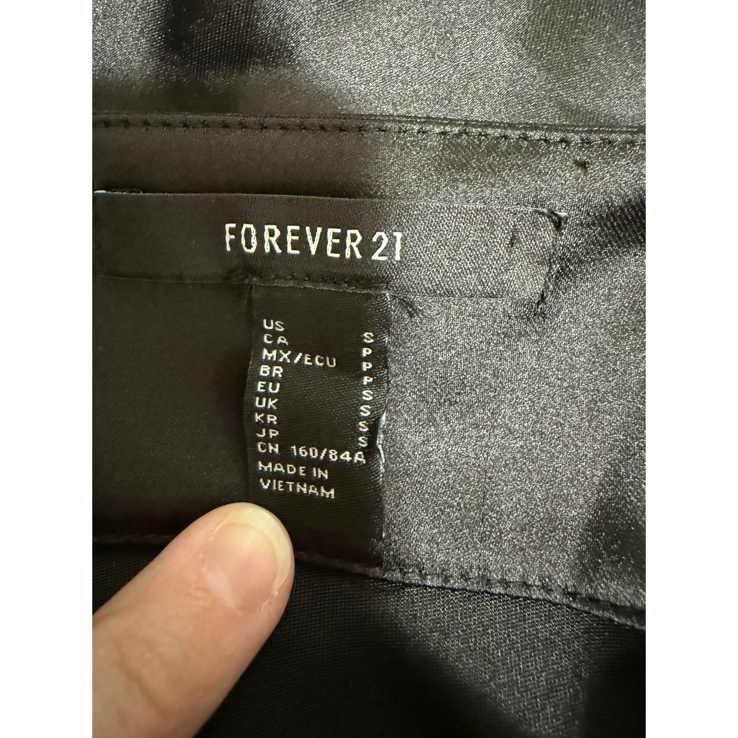 Forever 21 Black Sleeveless Slip Dress - Size Small