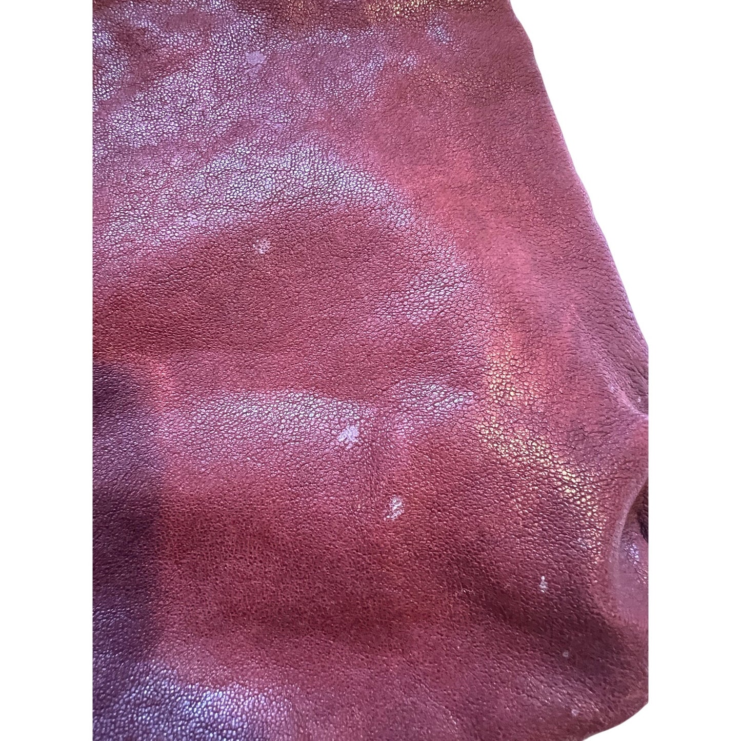 Lucky Brand Brick Red Distressed Lamb Leather Shoulder Bag