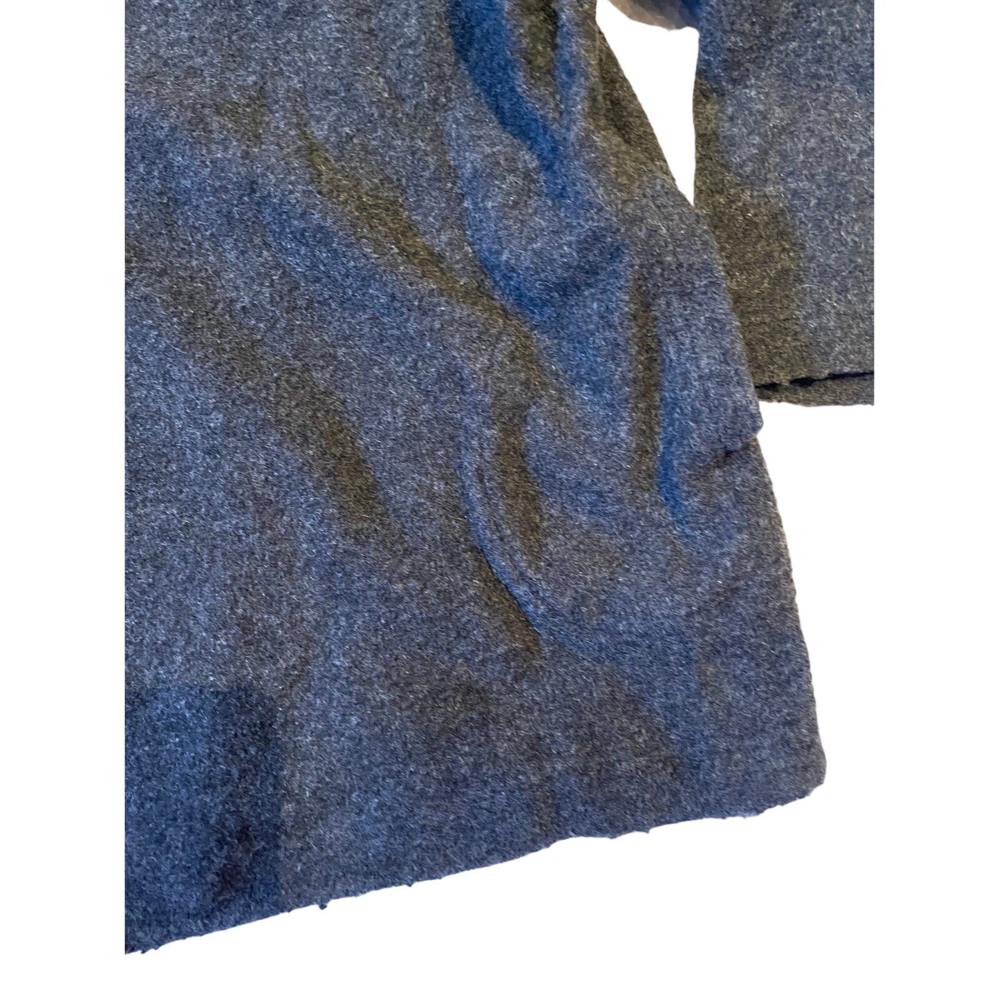 Transit Par-Such Grey Wool Blend XL Zip Up Hooded Sweater