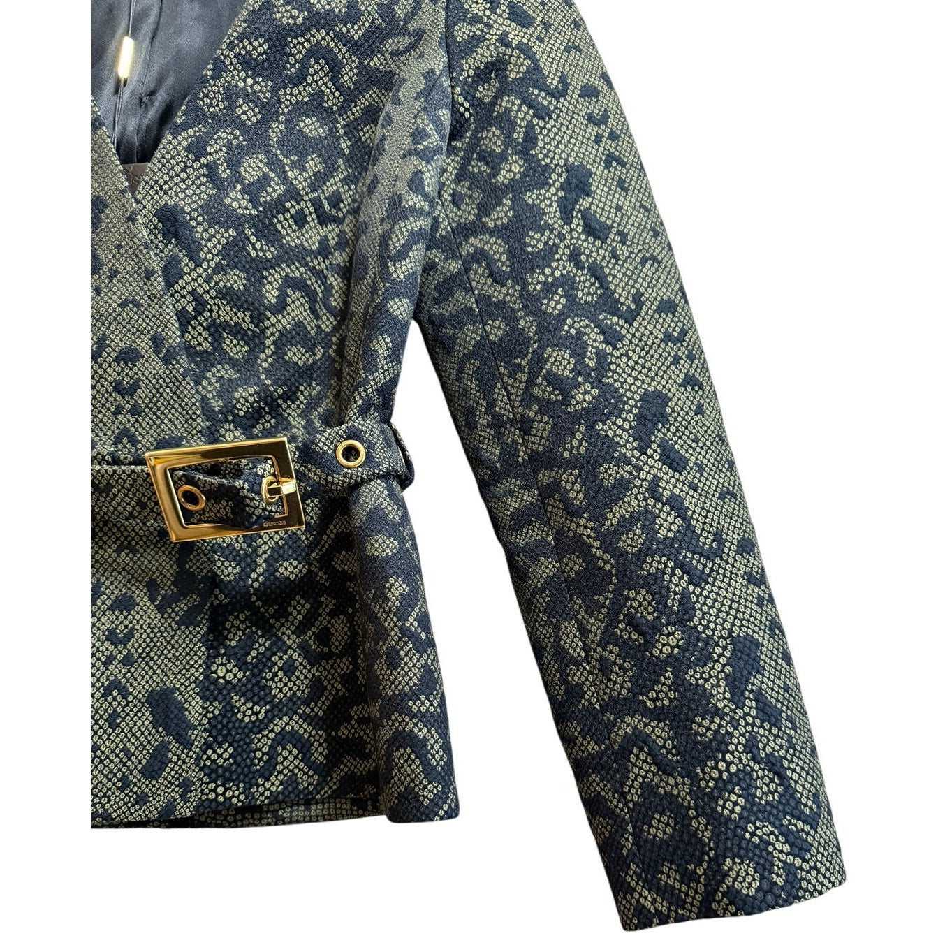 Gucci Python Snake Print Jacket w/ Belt Style 319227 size 40 - NWT - $2,750 MSRP
