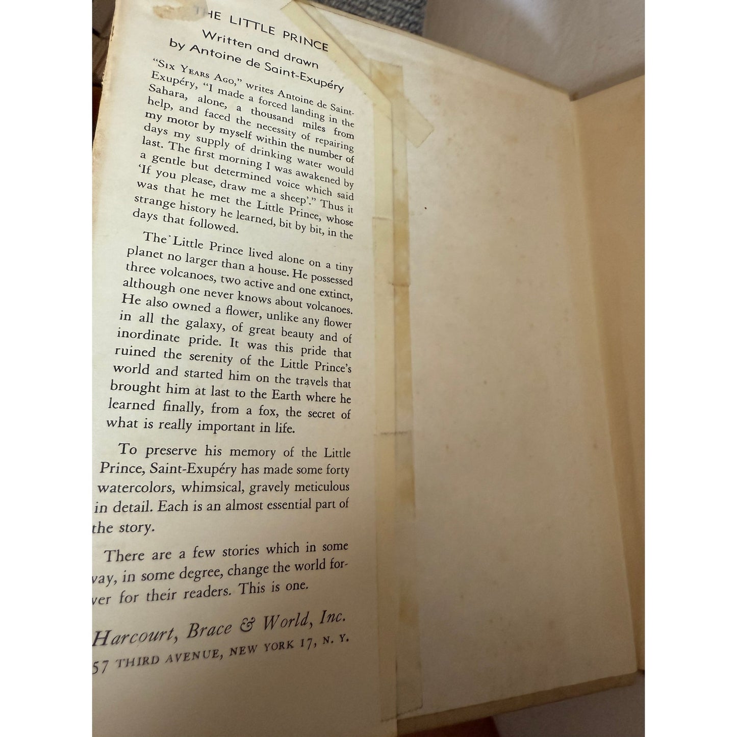 The Little Prince - Antoine de Saint-Exupery - Illustrated - 1943 - Hardcover