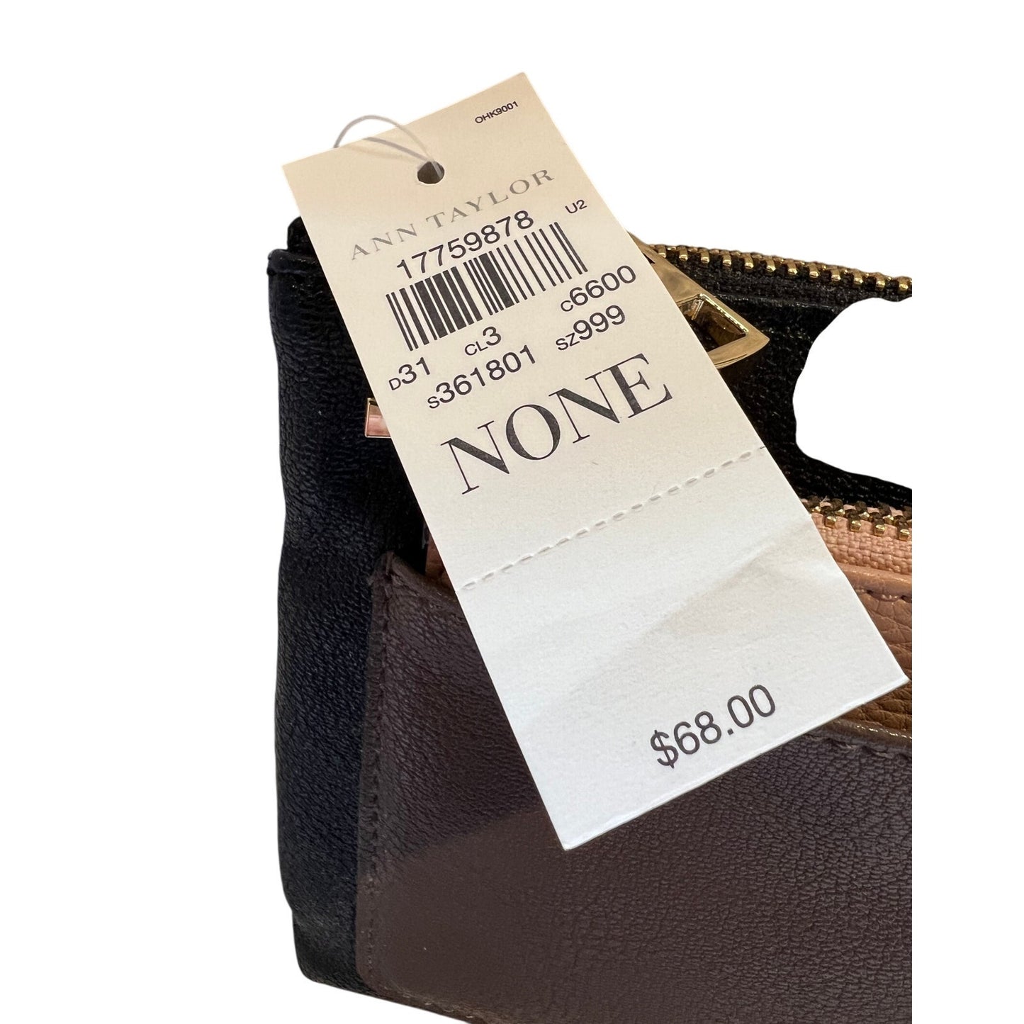 Ann Taylor Clutch Duo - Black x Tan - $68 MSRP NWT