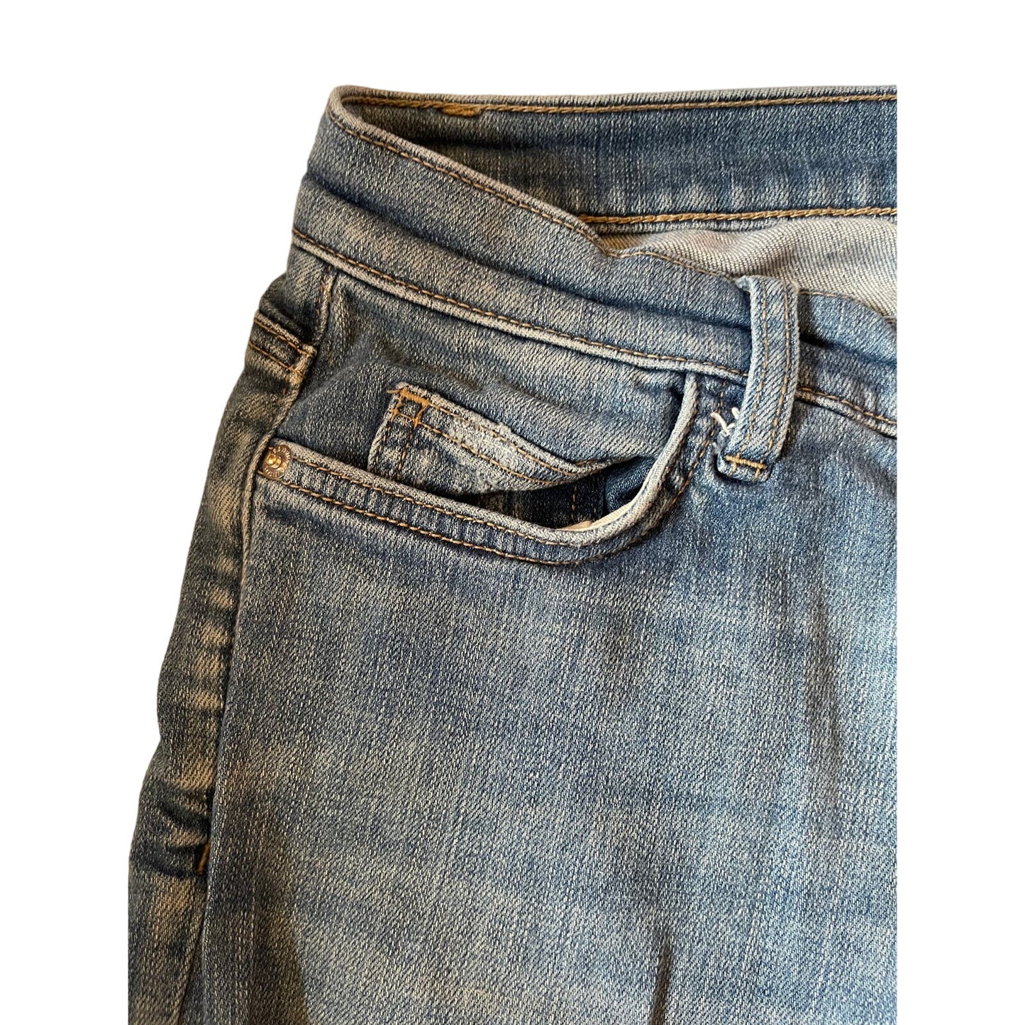 Current / Elliott Women's Size 29 Medium Wash Distressed Blue Jeans