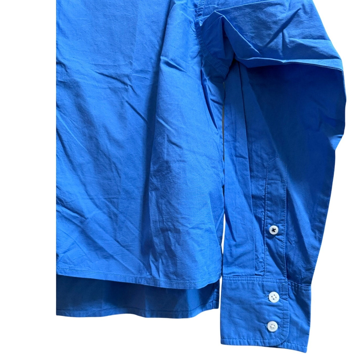 J.Crew Blue Cropped Button Up Collared Shirt - Size 2 - NWT - $89.50 MSRP