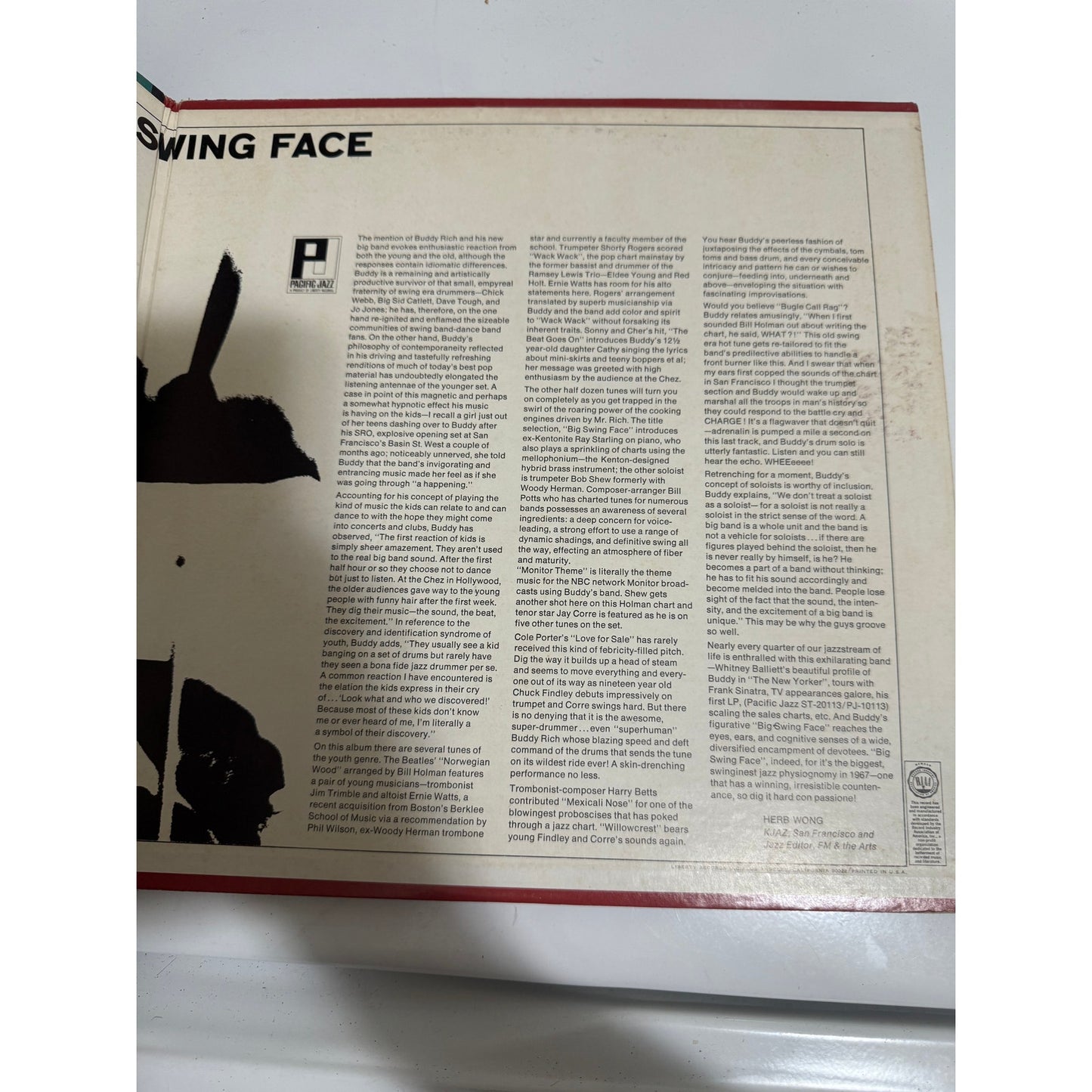 The Buddy Rich Big Band Big Swing Face LP 1967 ST-20117 - 12" Vinyl