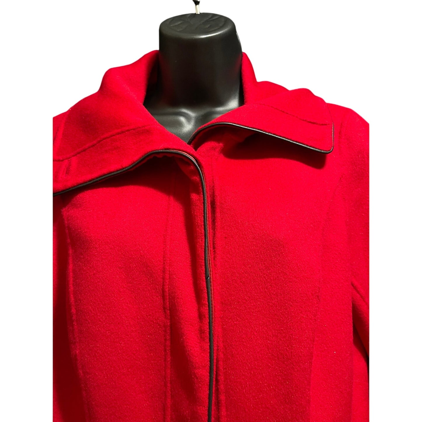 Lafayette 148 New York Red Size 10 Petite Wool & Angora Blazer